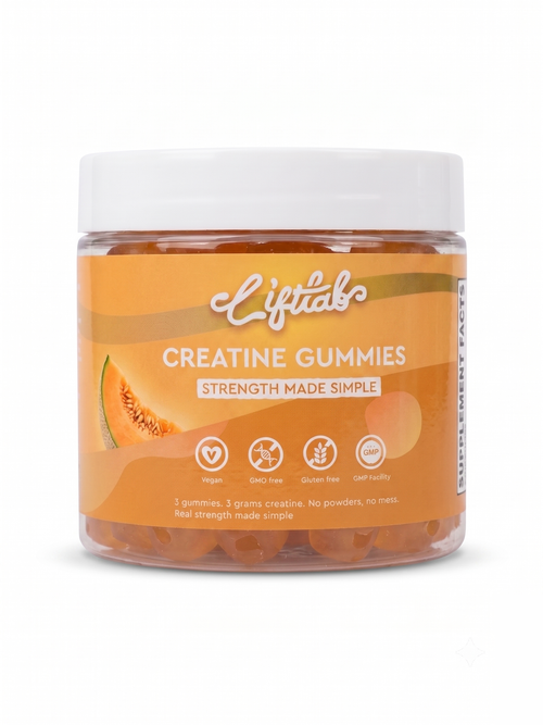 Lift Lab Creatine Cantaloupe Gummies – Creatine HCl for Strength, Power & Recovery